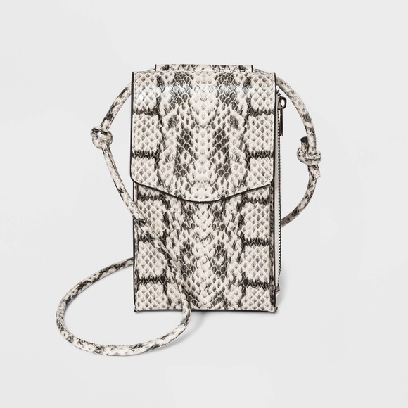 a new day Handbags - NWT A New Day Faux Snake Phone Crossbody Bag